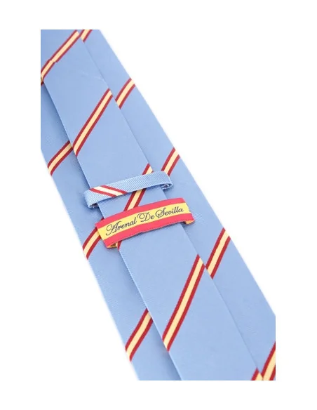 Corbata Bandera España Ancha - Celeste