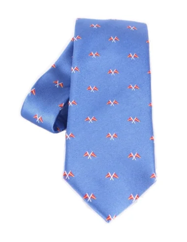 Corbata Banderas Náuticas - Azulina