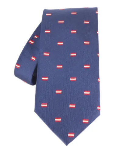 Corbata Banderitas España - Azul Marino