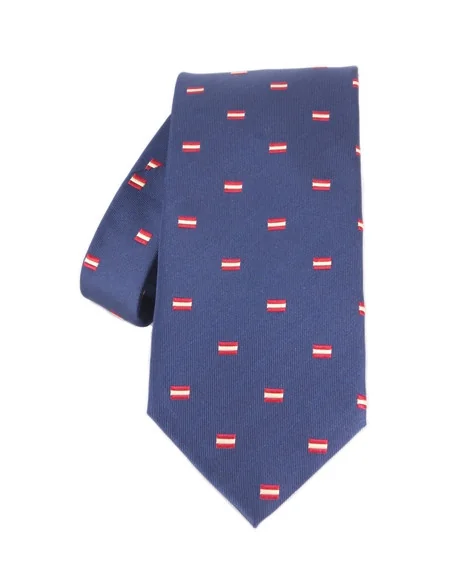 Corbata Banderitas España - Azul Marino