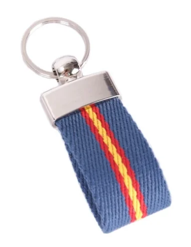 Llavero Elástico Bandera Azulón