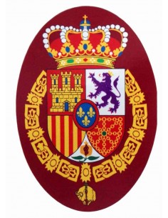 Pegatina Ovalada con el Escudo de Felipe VI
