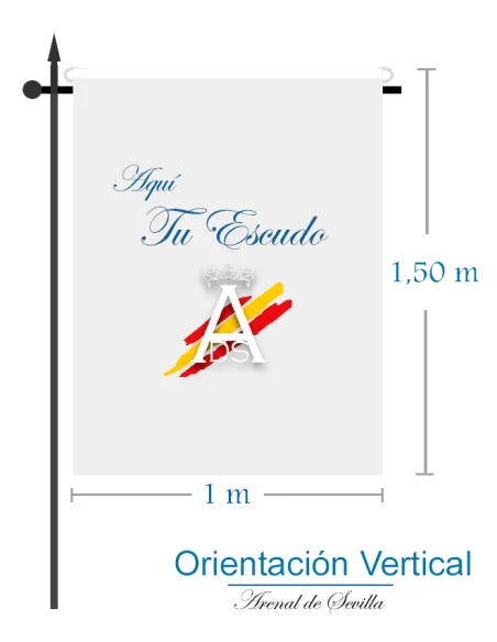 Bandera Personalizada (Or. Vertical)