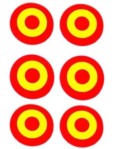Pegatina Pack Escarapela Relieve 6 Unidades