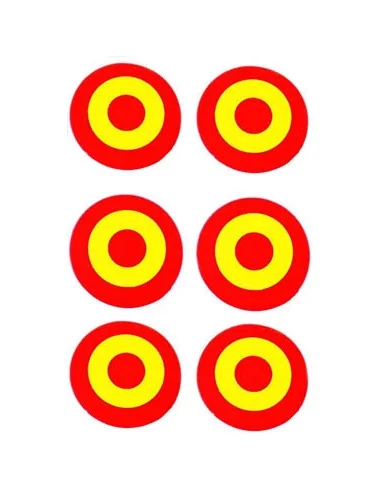 Pegatina Pack Escarapela Relieve 6 Unidades