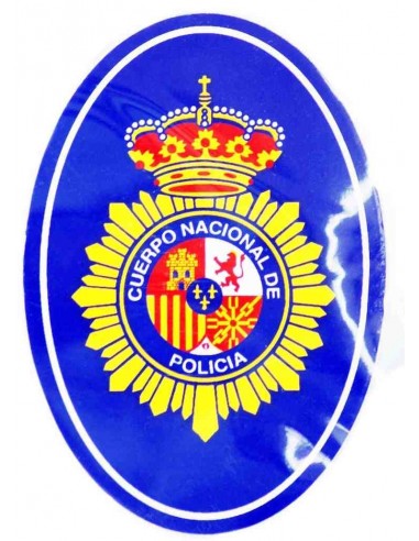 Pegatina Cuerpo Nacional de Policía Ovalada