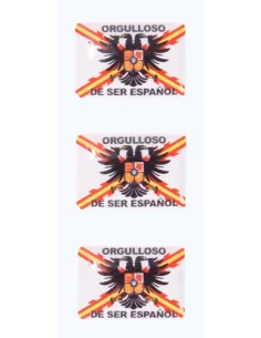Pegatinas Orgulloso de Ser Español con las aspas de san Andrés
