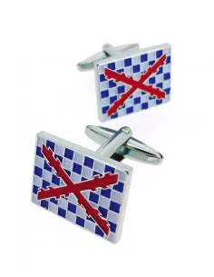 Gemelos con la Bandera del Tercio de Spinola