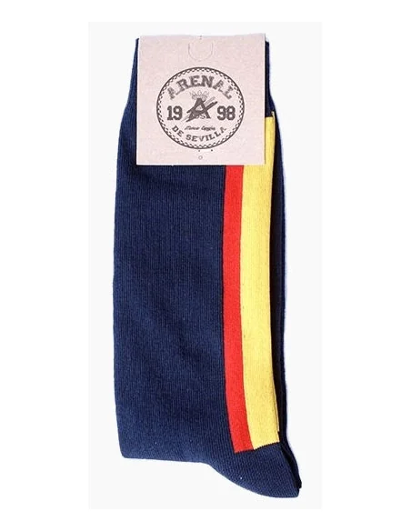 Calcetines Marinos con Bandera de Espana