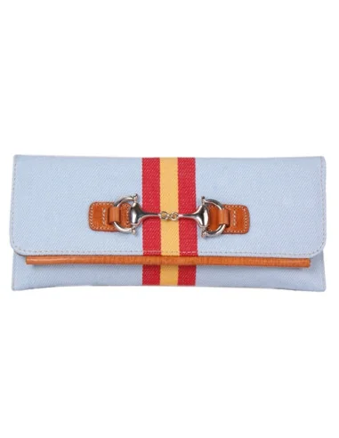 Cartera de Mano Celeste Bandera España