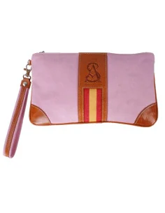 Cartera de Mano Lona Rosa