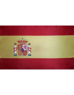 Bandera España Actual Estándar en Satén