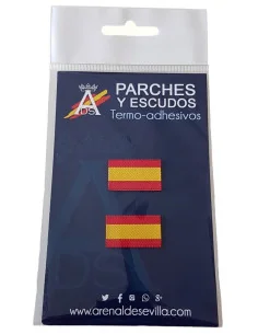 Pack 2 Parches Bandera España Sin Escudo Mini