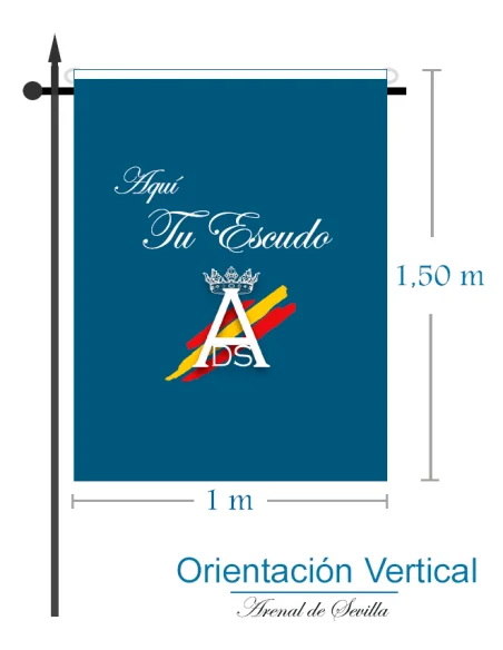 Bandera Personalizada (Or. Vertical)