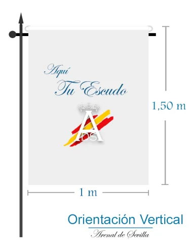 Bandera Personalizada (Or. Vertical)