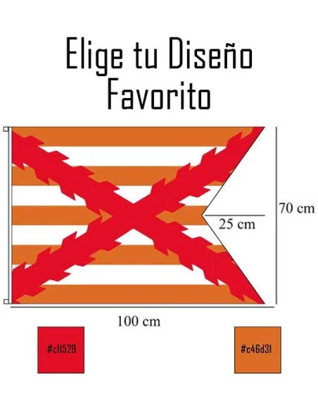 Bandera Personalizada Tipo Medival