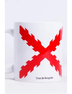 Taza Cerámica Cruz Borgoña 2
