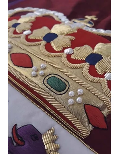 Bandera Real de Felipe VI Bordada a Mano