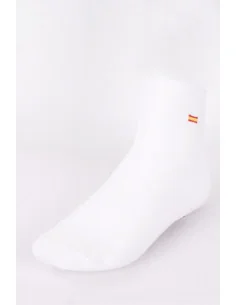 Calcetines Tobilleros Bandera España Blancos 2