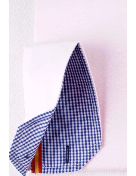 Camisa Hombre Oxford Rosa Bandera España