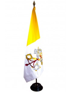 Bandera del Vaticano Bordada a Mano