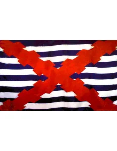 Bandera Pabellón Mercante Español en Flandes con Cruz Borgoña