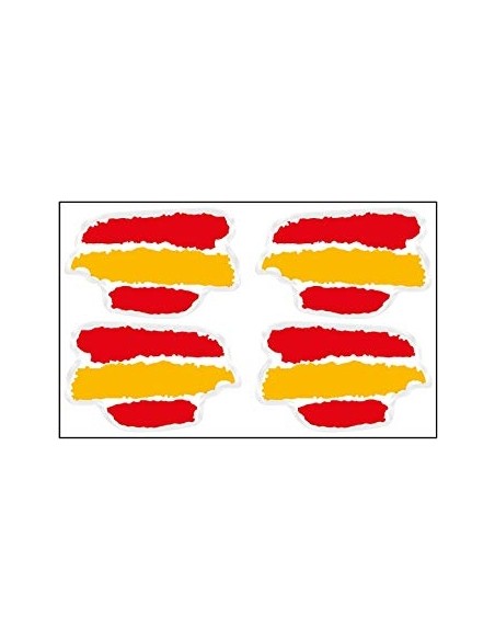 Pegatina Bandera España Manchas x4