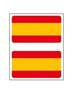 Pegatina Bandera España Relieve 2 Unidades