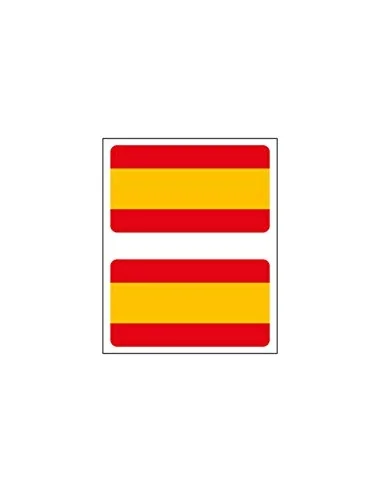 Pegatina Bandera España Relieve 2 Unidades