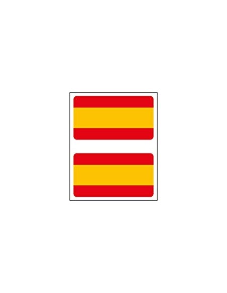 Pegatina Bandera España Relieve 2 Unidades