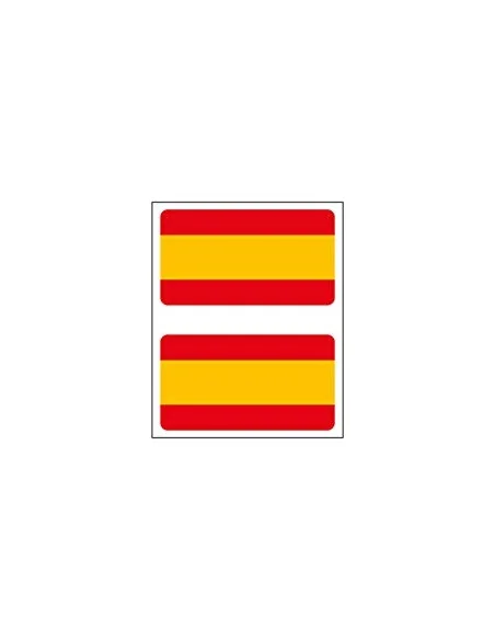 Pegatina Bandera España Relieve 2 Unidades