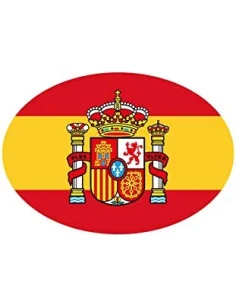 Pegatina España Ovalada - Pequeña 8 cm