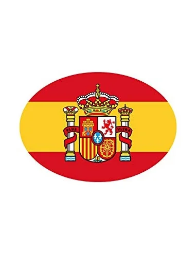 Pegatina España Ovalada - Pequeña 8 cm