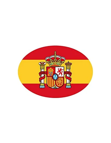 Pegatina España Ovalada - Pequeña 8 cm