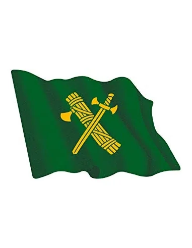 Pegatina Bandera Guardia Civil Ondeante