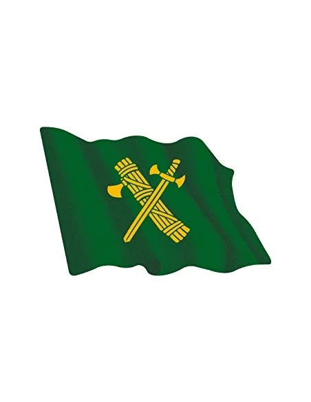 Pegatina Bandera Guardia Civil Ondeante