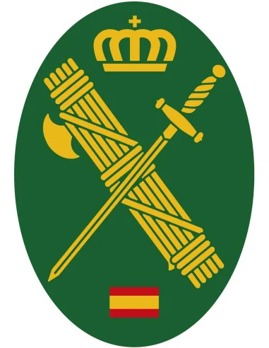 Pegatina Guardia Civil Pequeña Ovalada