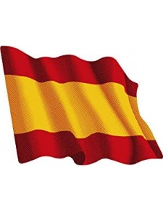 Pegatina Bandera España Ondeante