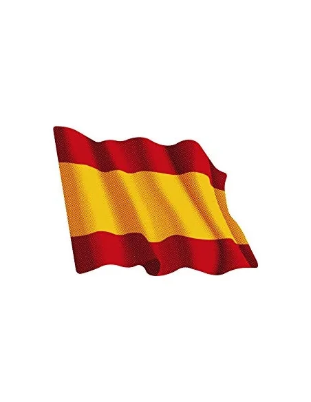Pegatina Bandera España Ondeante
