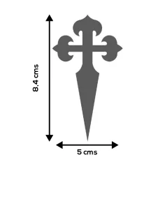Pegatina Cruz de Santiago 2