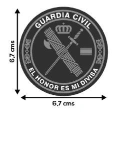 Pegatina Redonda Guardia Civil Mediana 2