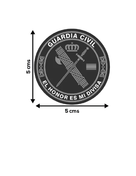 Pegatina Redonda Guardia Civil Pequeña
