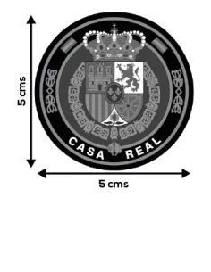Pegatina Casa Real con el Escudo de Felipe VI 2