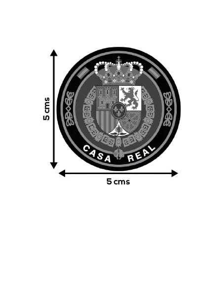 Pegatina Casa Real con el Escudo de Felipe VI