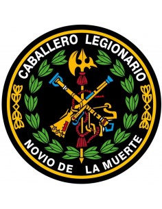 Pegatina Redonda de la Legión Española con el Laurel