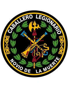 Pegatina Redonda de la Legión Española con el Laurel