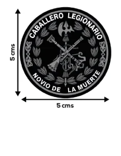 Pegatina Redonda de la Legión Española con el Laurel 2