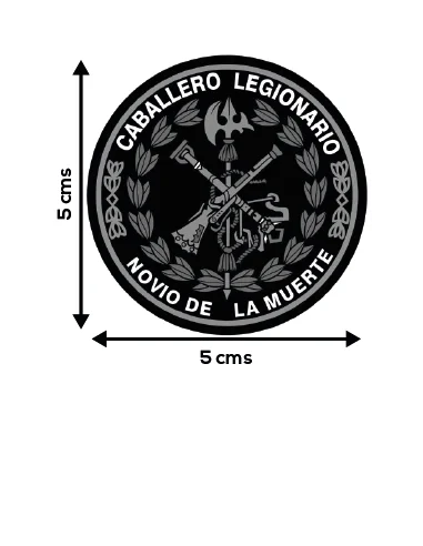Pegatina Redonda de la Legión Española con el Laurel