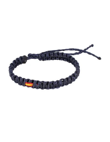 Pulsera Hilo Encerado Azul Bandera España Pequeña