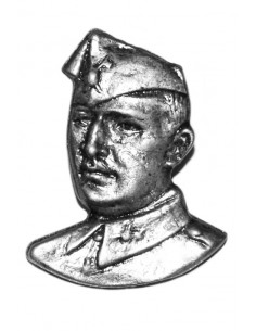 Pin Busto Franco en Plateado